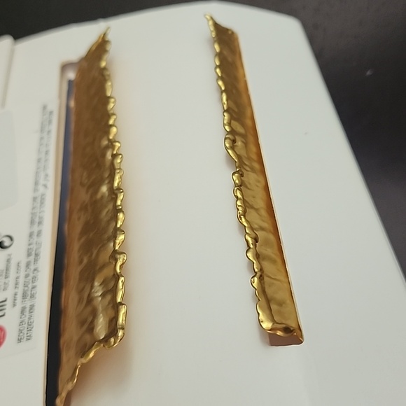 ZARA Textured Wide Metal Arm Cuff Bracelet - Picture 8 of 11